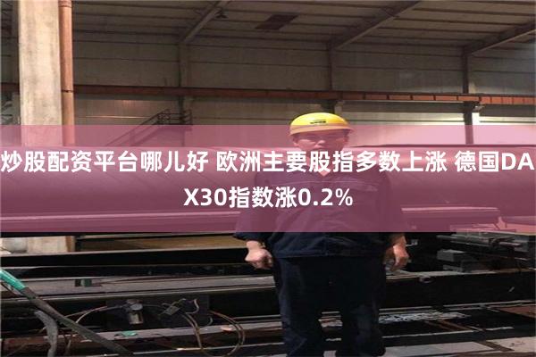 炒股配资平台哪儿好 欧洲主要股指多数上涨 德国DAX30指数涨0.2%