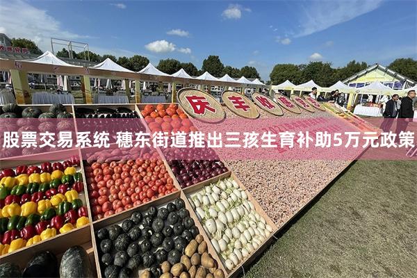 股票交易系统 穗东街道推出三孩生育补助5万元政策