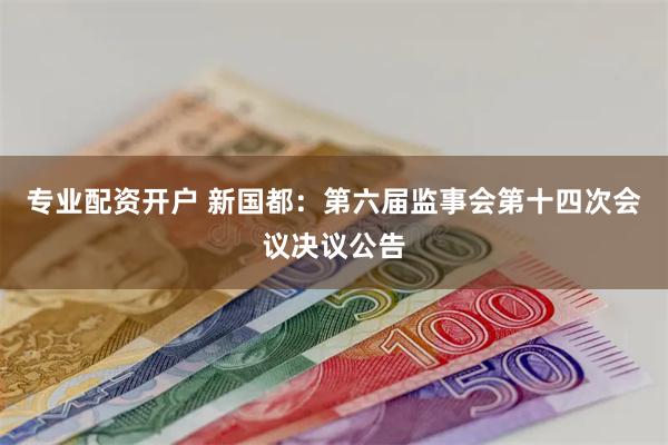 专业配资开户 新国都：第六届监事会第十四次会议决议公告