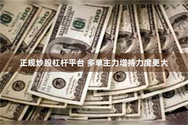 正规炒股杠杆平台 多单主力增持力度更大