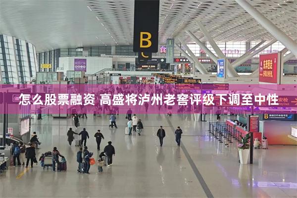 怎么股票融资 高盛将泸州老窖评级下调至中性